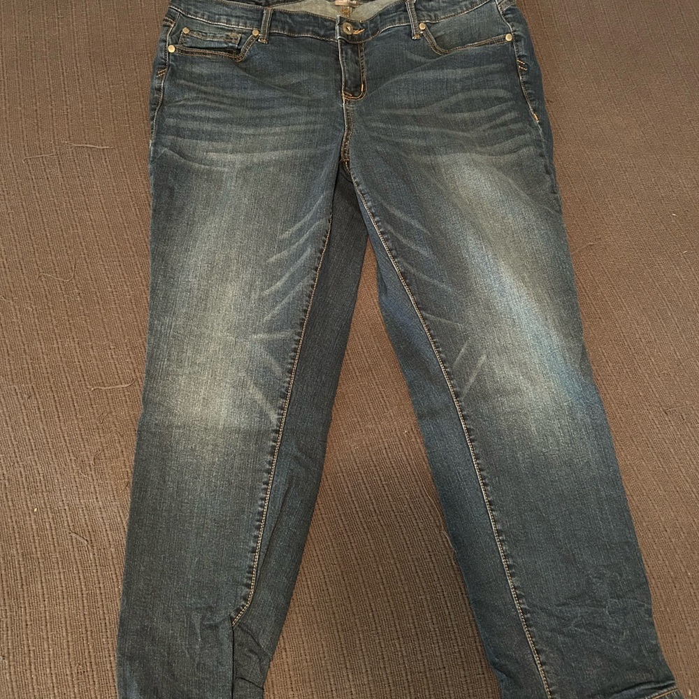 Torrid Dark Blue Straight Leg Jeans